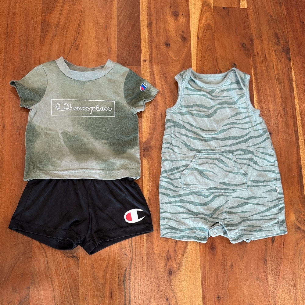 Bundle- Champion Kids' Olive‎ and Black Set